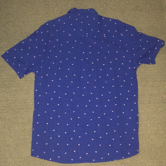 Blue saddlebred flag button down shirt - Picture 3 of 3